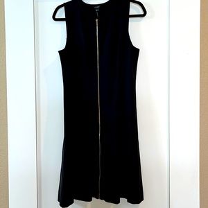 Ann Taylor black sleeveless a-line dress